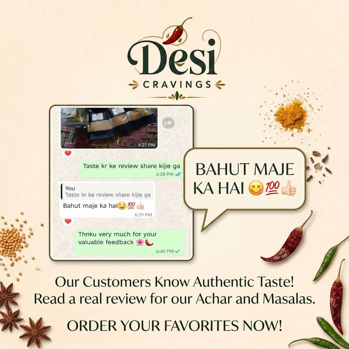 Customer WhatsApp review 2