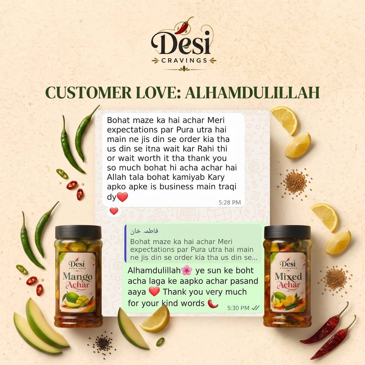 Customer WhatsApp review 3