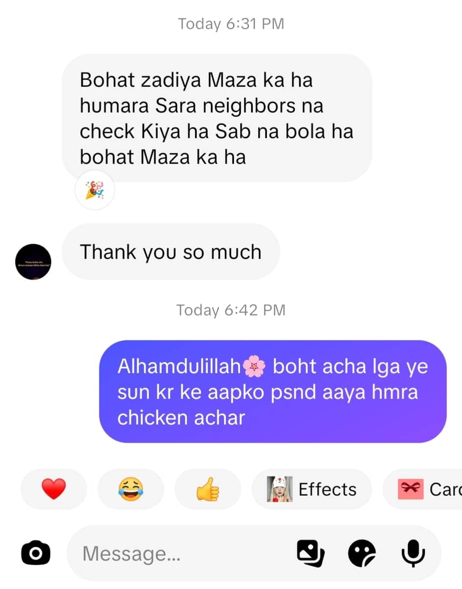 Customer WhatsApp review 10