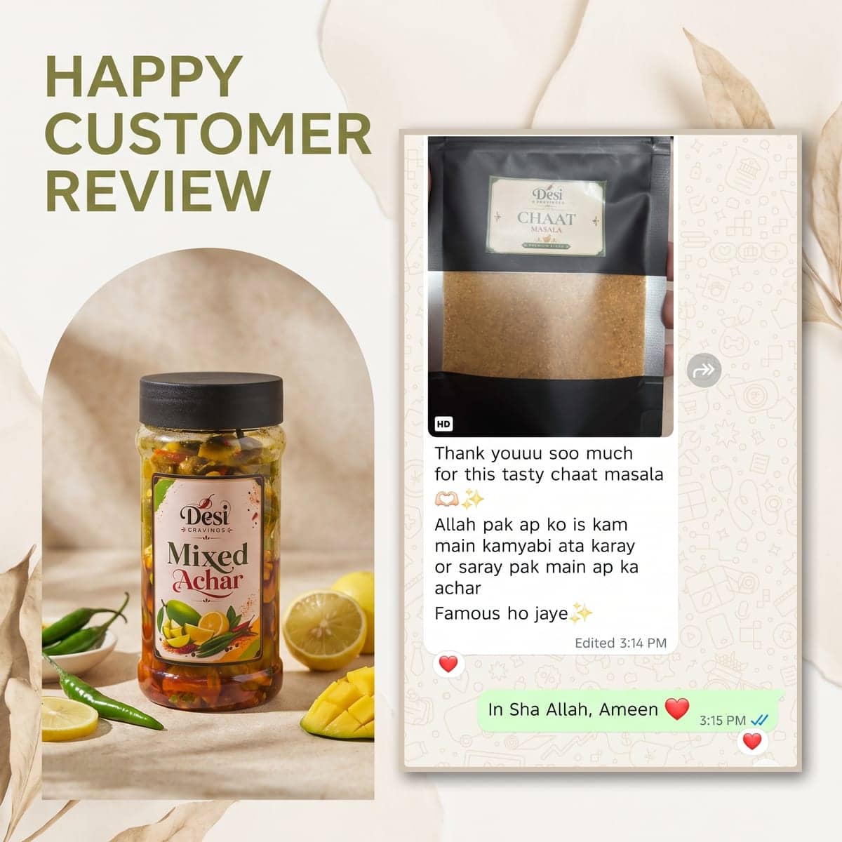 Customer WhatsApp review 12