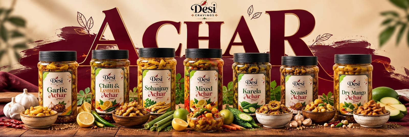 Desi Cravings homemade achar collection