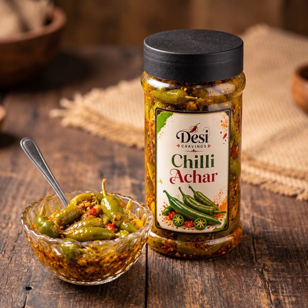 Chilli Achar homemade by Desi Cravings