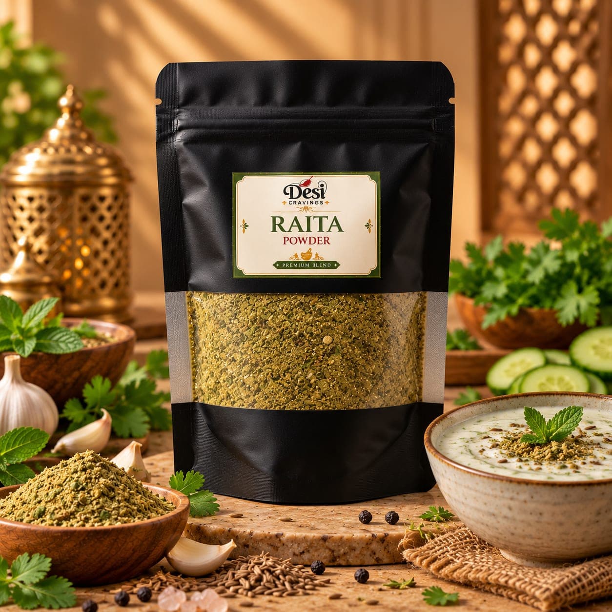 Raita Powder homemade by Desi Cravings
