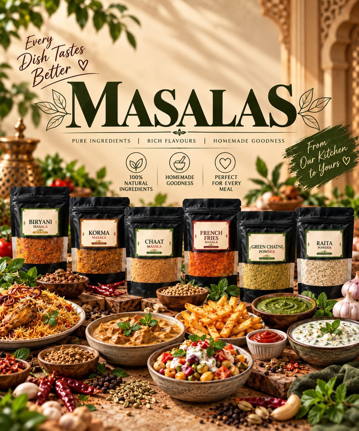 Desi Cravings homemade masala collection